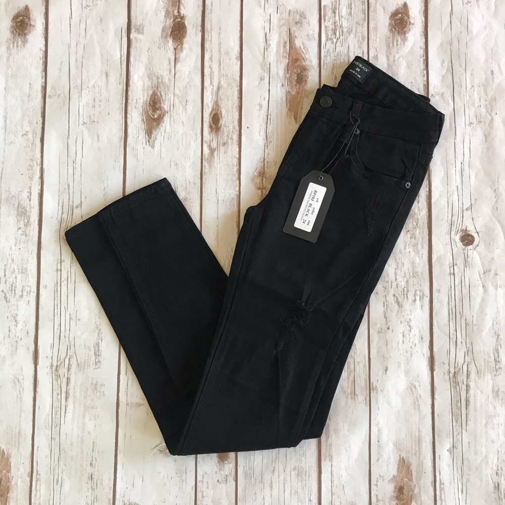 🧡last pair❗️ Just Black Skinny Distressed Jeans - Picture 3 of 13